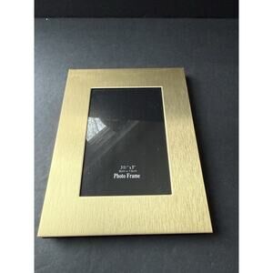 Metal Frame Brass 3.5”x5” Deco MCM Modernist Contemporary Rectangle